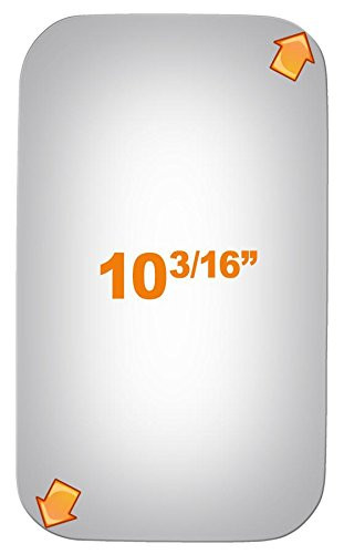 Burco 2207 Driver or Passenger Side Replacement Mirror Glass for 1975-1991 FORD E-150, E-250, E-350, ECONOLINE, F-100, F-150, F-250, F-350