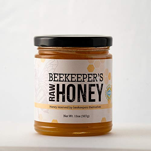 Bare Honey  Beekeeper's Raw Honey  12 oz Glass Jar