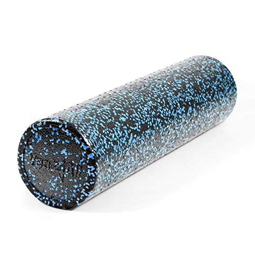 Yes4All EPP Exercise Foam Roller  Extra Firm High Density Foam Roller  Best for Flexibility and Rehab Exercises 24 inch, Blue Speckled