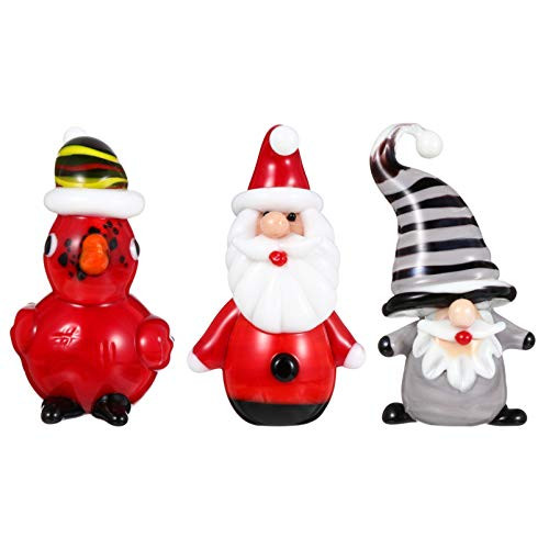 IMIKEYA 3Pcs Christmas Miniatures Mini Glass Santa Claus Bird Figurine Ornaments Cake Toppers Fairy Garden Dollhouse Decorations Accessories IMIKEYA 3Pcs Christmas Miniatures Mini Glass Santa Claus Bird Figurine Ornaments Cake Toppers Fairy Garden Dollhouse Decorations Accessories