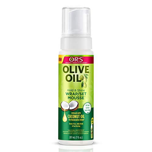 ORS Olive Oil Hold  and  Shine Wrap/Set Mousse 7 oz Pack of 2