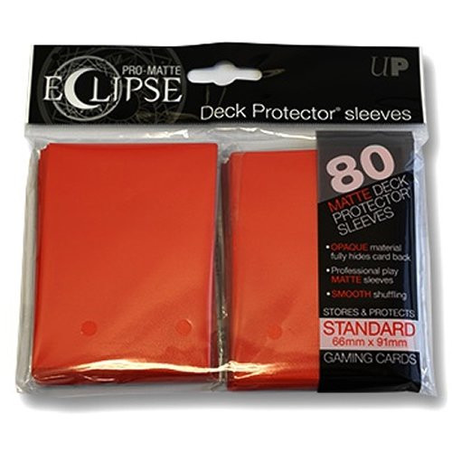 Ultra Pro Ultra ProACCPRO053-Red Abysse 80-Count PC Matte Eclipse Standard Deck Protectors