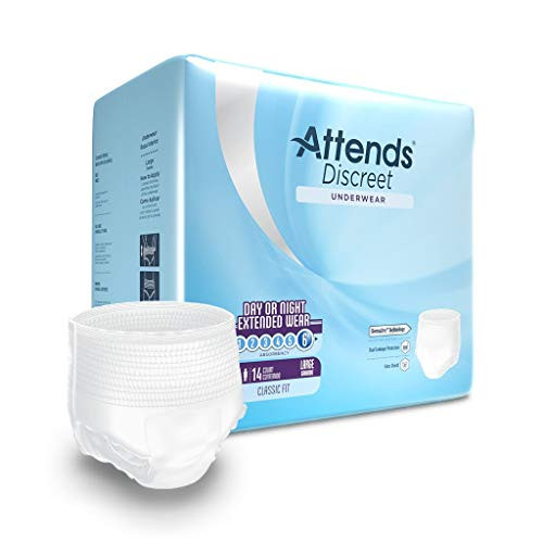 Attends Discreet Adult Underwear Pull On Large Disposable Heavy Absorbency, APPNT30 - Pack of 14