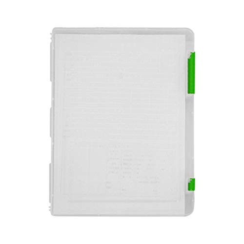ANJUNIE A4 Transparent Clear Plastic Storage Box, Document Paper Filling Case File BoxGreen