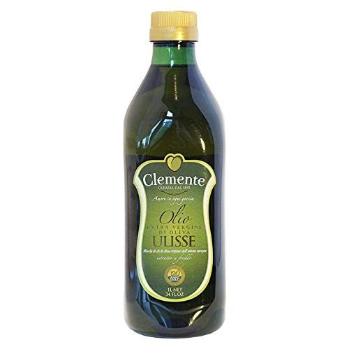 Olive Oil Extra Virgin by Clemente Ulisse NON-GMO 1L 34 fl oz- Pack of 2