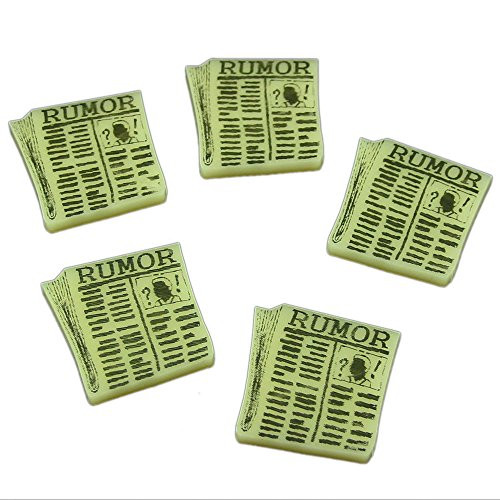 LITKO Cthulhu, Rumor Token Set, Ivory 5