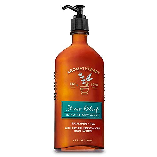 Bath  and  Body Works Aromatherapy Stress Relief Eucalytus Tea with Natural Essential Oils Body Lotion 6.5 fl oz / 192 mL