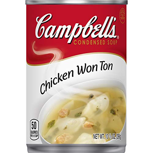 Campbell's Condensed Chicken Wonton Soup, 10.5 Ounce Pack of 12