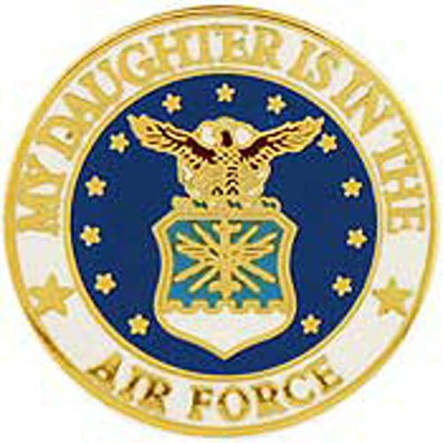 EagleEmblems P13004 Pin-USAF,Daughter Dog Tag (1.25'')