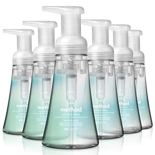 Method Foaming Hand Wash, Coconut Water, 10 Fl Oz Pack of 6