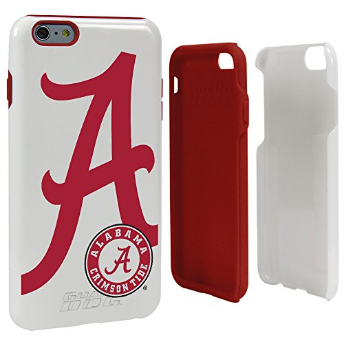 Guard Dog NCAA Hybrid Case for iPhone 6 Plus / 6s Plus  Alabama Crimson Tide  White