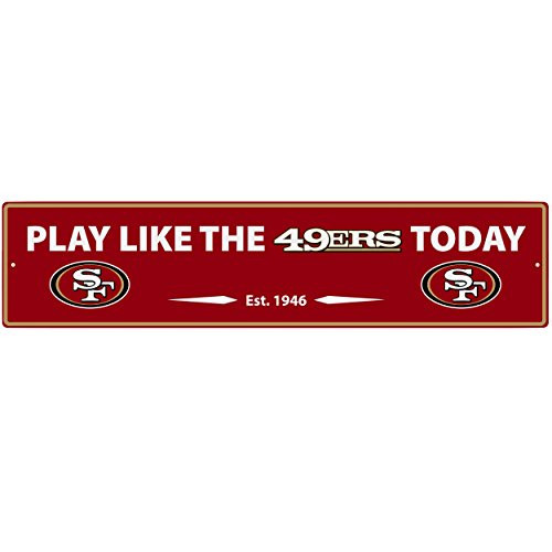 NFL San Francisco 49Ers Street Sign Wall Plaque, 20inch