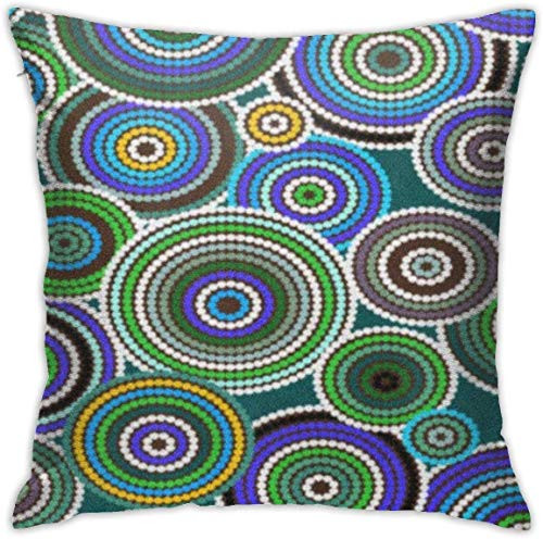 Brown Australian Aboriginal Orange Pattern Australia Indigenous Decorative Pillow Cases Square Cushion Covers for Xmas Couch Bedroom Farmhouse Home , 18 x 18 Inch Brown Australian Aboriginal Orange Pattern Australia Indigenous Decorative Pillow Cases Square Cushion Covers for Xmas Couch Bedroom Farmhouse Home , 18 x 18 Inch