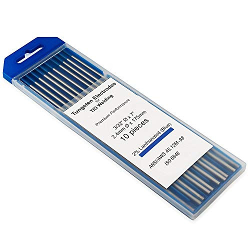 KINGQ TIG Welding Tungsten Electrodes 2 percent Lanthanated 3/32 x 7 Blue, WL20 10-Pack KINGQ TIG Welding Tungsten Electrodes 2 percent Lanthanated 3/32 x 7 Blue, WL20 10-Pack