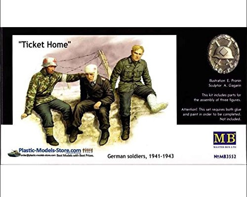 Masterbox Ticket Home. Injured Germans 3 FIG. 1/35 Master Box 3552