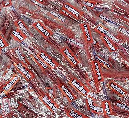 Twizzlers Strawberry Twist Licorice Candy, Individually Wrapped, Bulk Pack, 3 Lbs