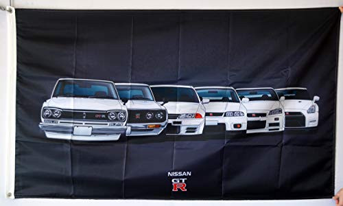 Dimike Nissan GTR Flag Banner 3X5FT Man Cave