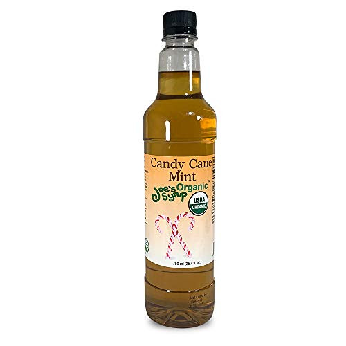 Joes Syrup Organic Flavored Syrup, Organic Candy Cane Mint, 750 ml