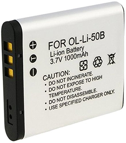 Digital Replacement Camera and Camcorder Battery for Olympus LI-50B, Pentax D-LI92 - Includes Lens Pouch