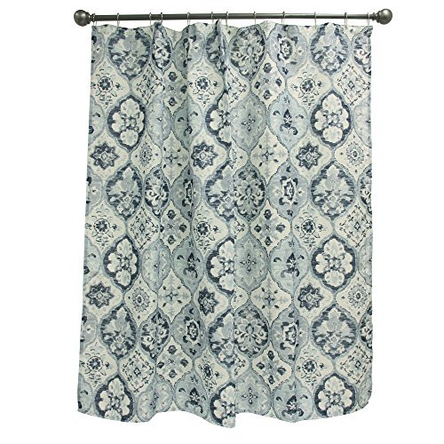 Bacova Guild Montage Fabric Shower Curtain, Indigo