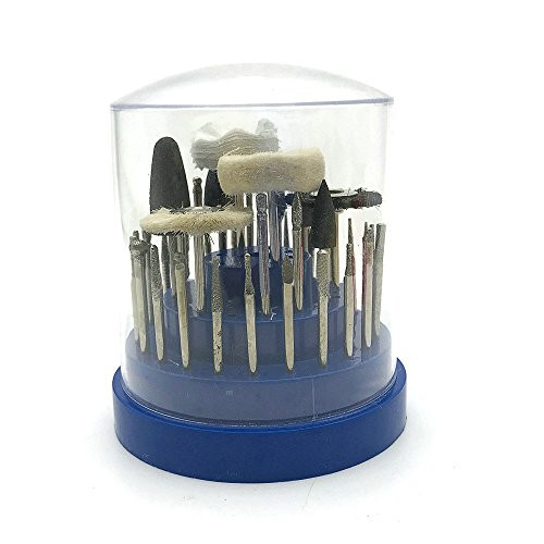 40-PCS Clean  and  Polish Rotary Tool Accessory Kit with Blue Case