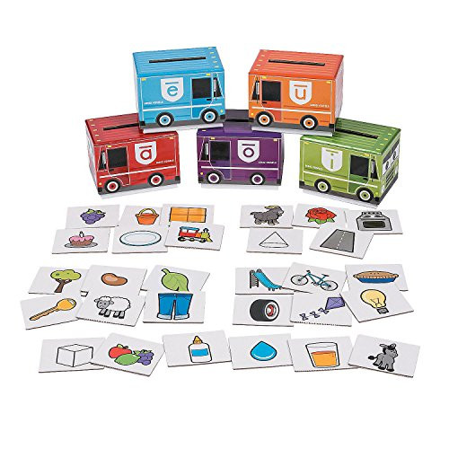 Fun Express Long Vowel Sorting Boxes - 35 Pieces - Educational and Learning Activities for Kids Fun Express Long Vowel Sorting Boxes - 35 Pieces - Educational and Learning Activities for Kids