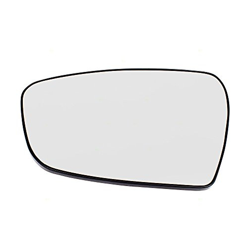 Brock Replacement Drivers Side View Mirror Glass w/Base Heated compatible with 14-18 Forte Sedan  and  Forte5 87611A7050