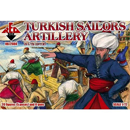 Red Box RB72080 Sailor  Model Kit Turkish Artillery, 16  17th Century Grey