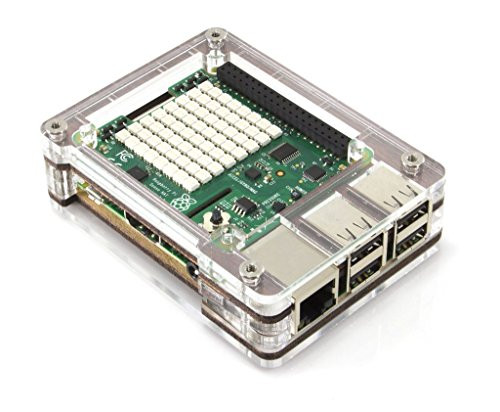 Zebra Short Top HAT Case for Raspberry Pi 3 Pi2 B Bplus  - Wood