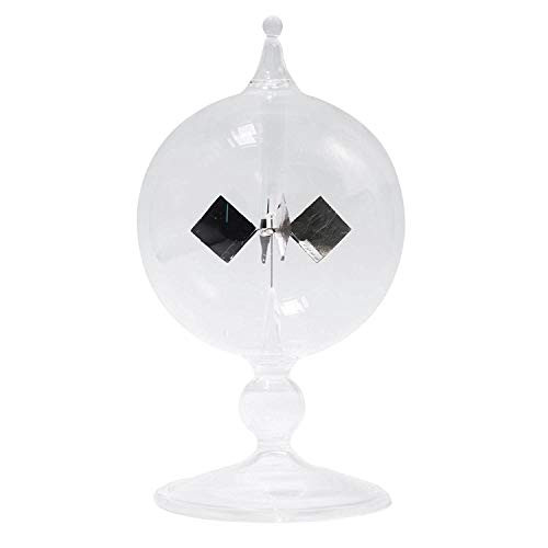 Essenc Clear Solar Power Radiometer Sun Light Energy Spinning Vanes Glass Radiometer Science Educational Light Mill