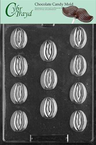Cybrtrayd XX524 Bite Size Ladies Chocolate Candy Mold with Exclusive Cybrtrayd Copyrighted Chocolate Molding Instructions
