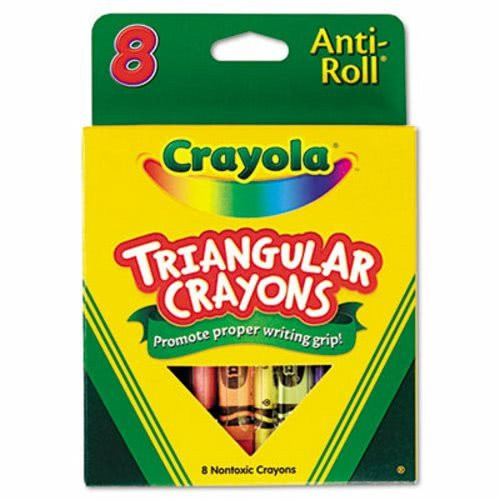 Triangular Crayons, 8 Colors/Box, Sold as 8 Each