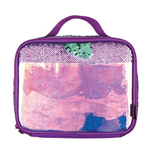 Style.Lab by Fashion Angels Magic Sequin Lunch Tote - Purple/Seafoam