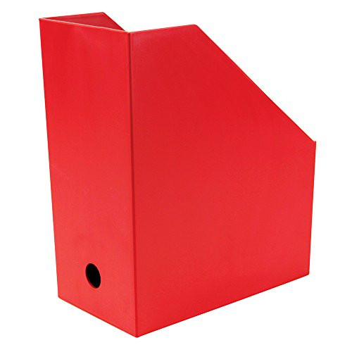 ColorPam Jumbo Book File Case 11 1/2inch H x 5 1/2inch W x 9 1/2inch D Red