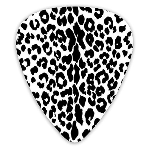 Cool Leopard Guitar Picks 12 Packs - Variety Guitar Picks Plectrums For Bass, Electric  and  Acoustic Guitars Thin, Medium, Heavy 0 .46/0.71/0.96mm