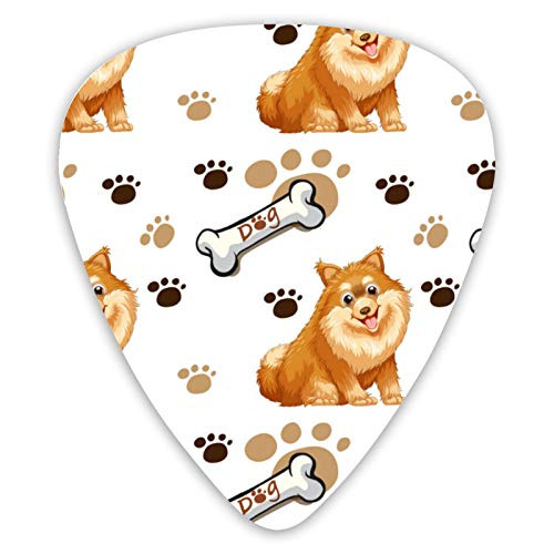 Dog Guitar Picks 12 Packs - Variety Guitar Picks Plectrums For Bass, Electric  and  Acoustic Guitars Thin, Medium, Heavy 0 .46/0.71/0.96mm