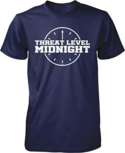 NOFO Clothing Co Threat Level Midnight Men's T-Shirt, L Navy