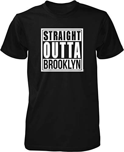 NOFO Clothing Co Straight Outta Brooklyn Men's T-Shirt, XL Black