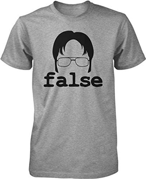 NOFO Clothing Co Dwight False Men's T-Shirt, L LtGray NOFO Clothing Co Dwight False Men's T-Shirt, L LtGray