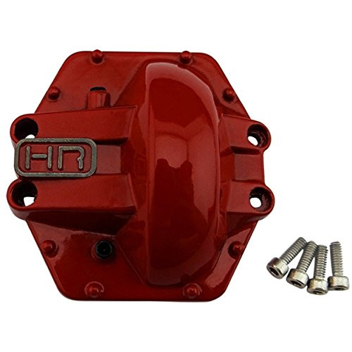 Hot Racing WRA12CR02 Red Metal Low Profile Ar60 Diff Cover Axial Yeti Ax10 Rear
