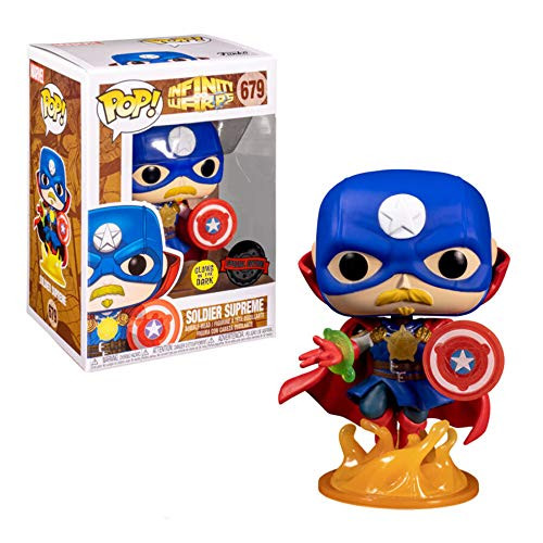 POP Funko Exclusive Marvel Infinity Warps GITD Set of All 3 Free Acrylic Cases Soldier Supreme 679, Iron Hammer 680, Arach-Knight 681 POP Funko Exclusive Marvel Infinity Warps GITD Set of All 3 Free Acrylic Cases Soldier Supreme 679, Iron Hammer 680, Arach-Knight 681