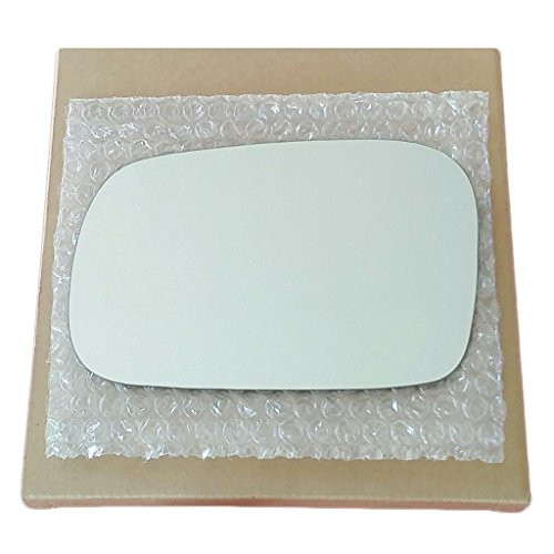 Mirror Glass and Adhesive  06-11 Honda Civic 2 Door Coupe Driver Left Side Replacement - FITS COUPE MODEL ONLY