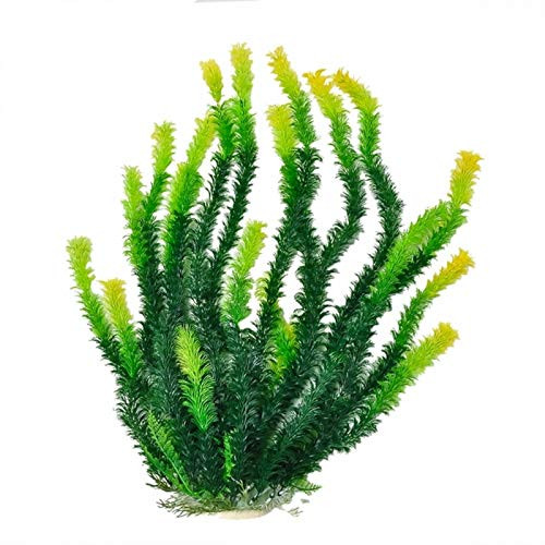 AquaTop Plastic Freshwater Aquarium Plant, Green Plant, 20inch  Tall