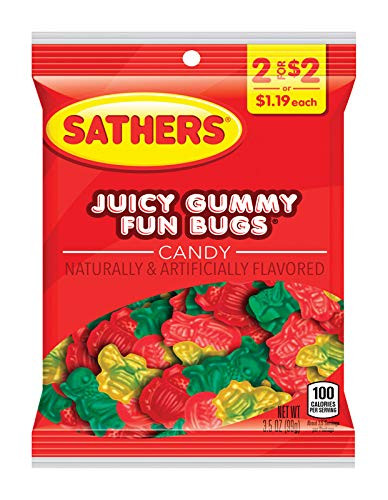 Sathers 2 for $2 Fun Bug Candy, 3.5 Ounce - 12 per case.