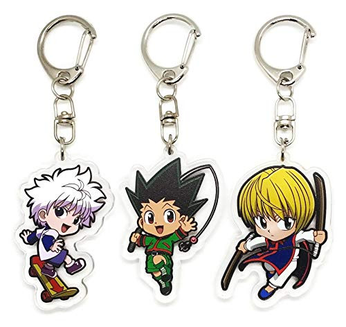 EBTY-Dreams Inc. - Set of 3 Hunter x Hunter Anime Acrylic Keychain Gon Freecss, Killua Zoldyck, Kurapika v1