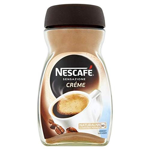 Nescafe Sensazione Creme coffee 100g/50 cups GLASS jar Made in Europe