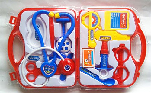 Doctor Kit Pretend and Play Medical Toys Set with Carry Case for Kids and girls Red