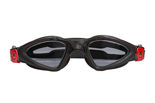 XTERRA Wetsuits - Velocity Triathlon Swimming Goggles - UV Protection, 180 Degree Visibility, Anti-Fogging, Perfect for Training  and  Competition Lens Color Smoke