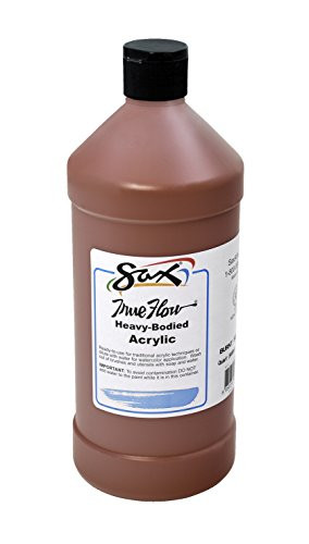 Sax True Flow Heavy Body Acrylic Paint, Quart, Burnt Sienna