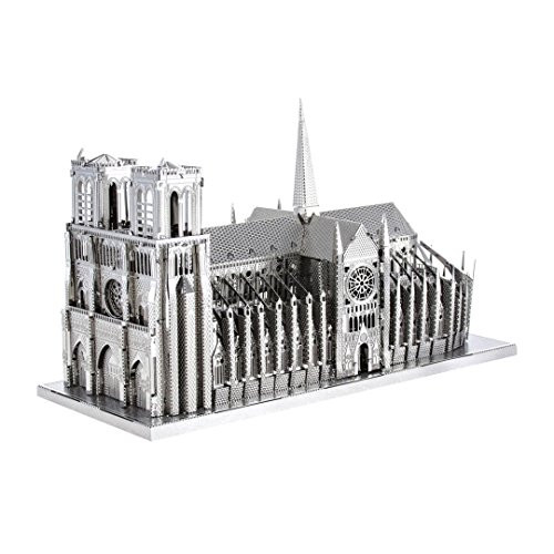 Fascinations ICONX Notre Dame Cathedral 3D Metal Model Kit